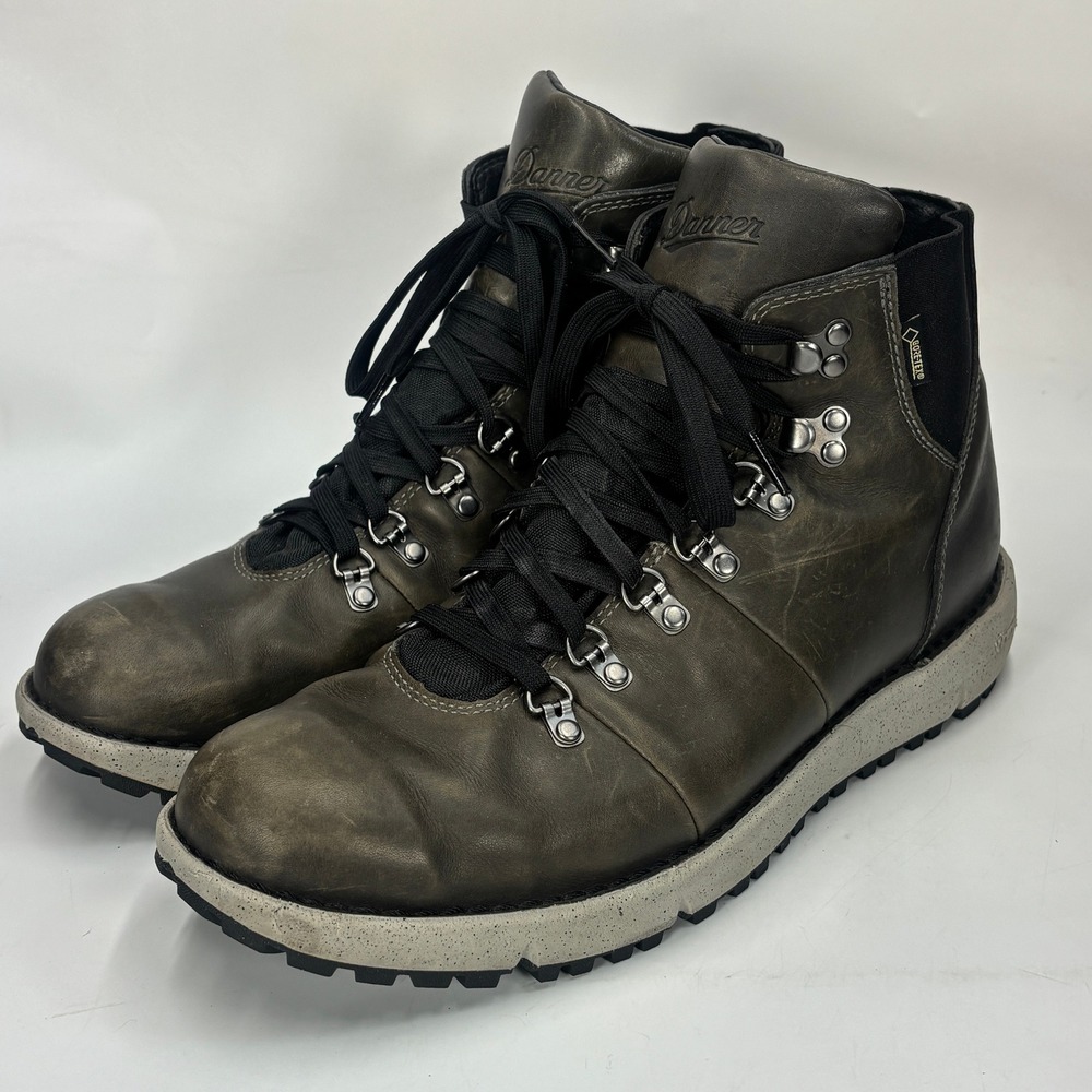 Danner Vertigo 917 Men's 11 Leather Gore-Tex Hiking Boots Dark Gray Green 32382